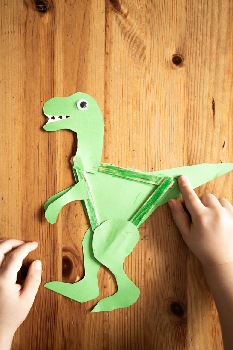 diy popsicle stick dinosaurs to make with kids