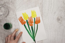 24 5 diy spring tulip cards your kids can make
