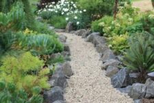 a stylish natural garden path
