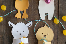 DIY cute animal Easter candy huggers for kids