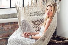 02 a comfy macrame hanging chair indoors will feel like outdoors – somewhere in nature