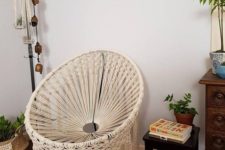 08 a round macrame chair with tassels is a gorgeous boho or mid-century modern piece