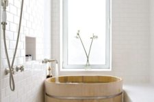 09 a classic Japanese ofuro bathtub is a great piece of relaxation and soaking there and will match a contemporary bathroom
