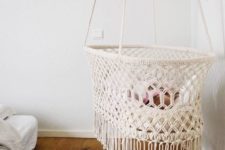12 a macrame bassinet is just too cute to be true, perfect for a boho nursery