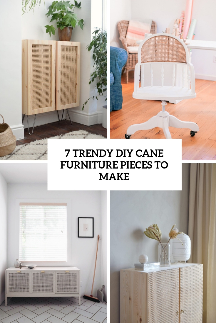 trendy diy cane furniture pieces to make cover
