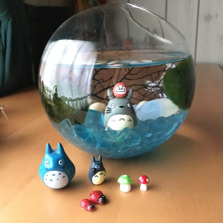 DIY funny Marimo moass ball aquarium for kids (via vasemarket.com)