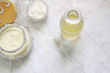 DIY eye makeup remover with Vitamin E and olive oil