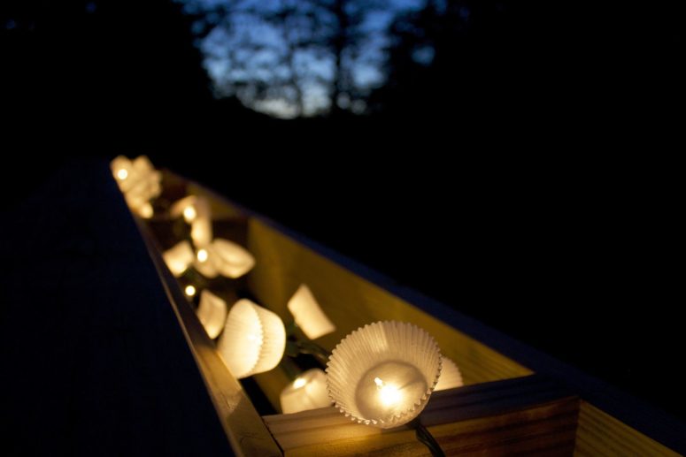 DIY cool summer lights using cupcake liners (via food52.com)