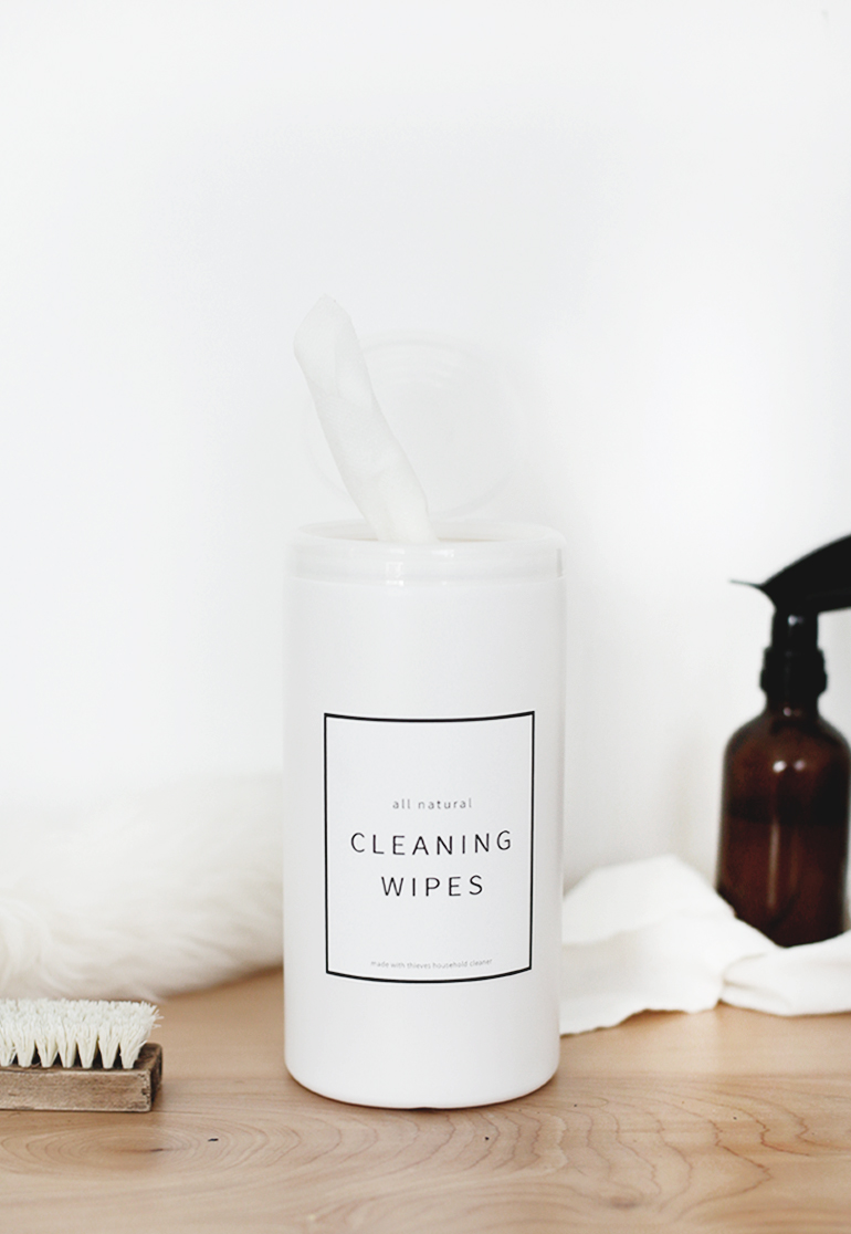 DIY all-natural and budget-friendly cleaning wipes (via themerrythought.com)
