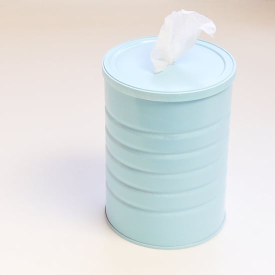 DIY cleaning wipes with vinegar and rubbing alcohol (via www.popsugar.com)