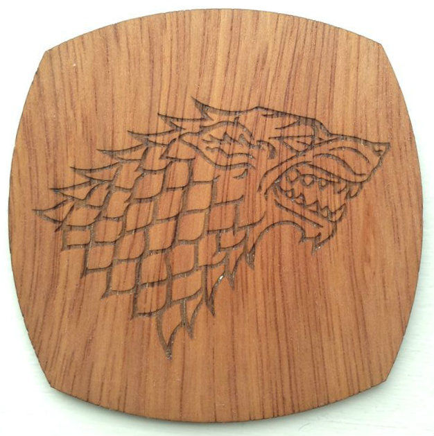 DIY wooden Game of Thrones coasters (via www.instructables.com)