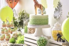 13 Jungle birthday party theme is a gorgeous fun and bright idea, rock various savanna animals
