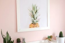 16 a single pineapple artwork on your wall feels very summer-like and bright, it’s easy to DIY