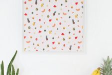 25 an abstract fruit artwork is what you need to spruce up your contemporary kitchen for summer