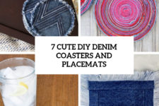7 cute diy denim coasters and placemats cover