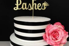 Staches or Lashes is a cool and fun idea of a gender reveal party theme, go glam and fun with it