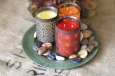 DIY Moroccan-inspired candle wraps