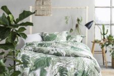 17 a chic tropical bedding set helps to create a mood in this boho bedroom and makes you feel like in jungle
