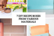 7 diy recipe boxes from various materials cover
