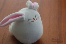 DIY cute white bunny baby softie