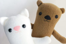DIY ermine plushie that is easy to sew