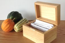 DIY simple wooden recipe box for beginners