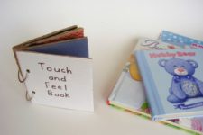 DIY sensory book for preschoolers