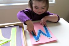 DIY touch and feel alphabet