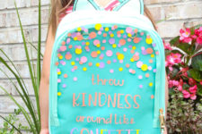 DIY customized vinyl backpack for kids