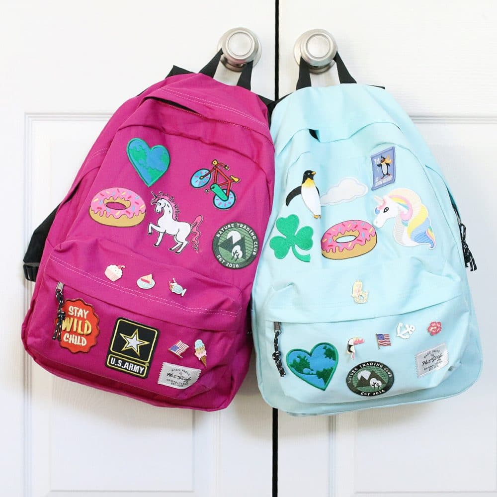 DIY backpacks spruce dup with pitches, patches and glue