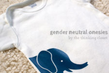 DIY gender neutral baby onesies