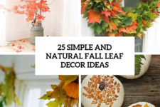 25 simple and natural fall leaf decor ideas cover