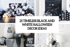 25 timeless black and white halloween decor ideas cover