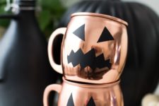 DIY Halloween removable decals for glassware