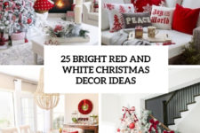 25 bright red and white christmas decor ideas cover