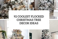 92 coolest flocked christmas tree decor ideas cover