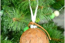 DIY dragon egg leather Christmas ornament