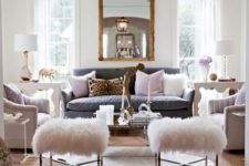 07 nickel, gold and copper mixed to spruce up this cozy chic eclectic living room