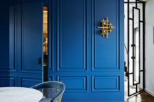 colorful wainscoting looks great in modern interiors
