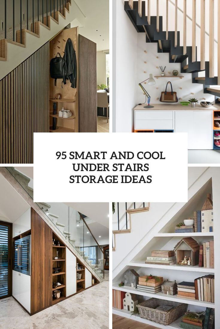 smart and cool under stairs storage ideas cover