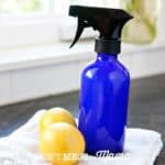 DIY all-natural disinfectant spray with lemon peels