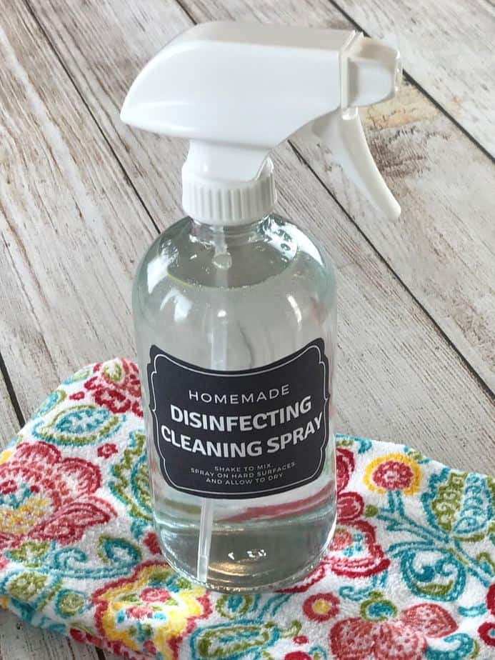 DIY disinfectant spray of only essential oils