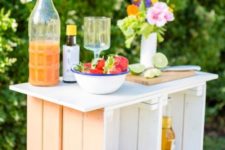 17 a pastel outdoor bar made of 12 IKEA Knagglig boxes by IKEA is a gorgeous idea for every space