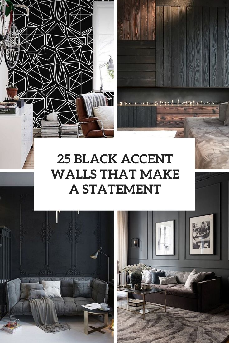 25 Black Accent Walls That Make A Statement