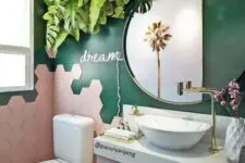 a lovely tropical bathroom decor