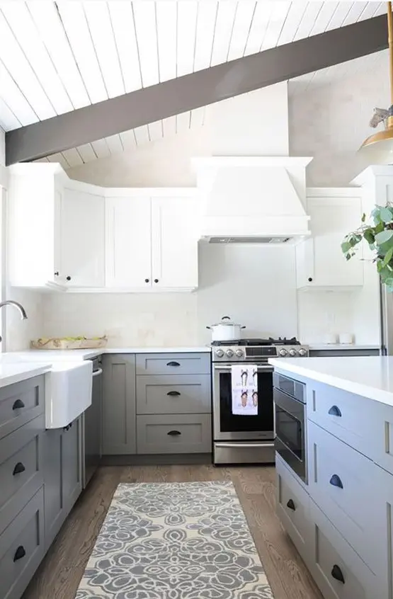 105 Edgy Two Tone Kitchen Designs You'll Love - Shelterness