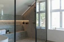 a practical attic bathroom design