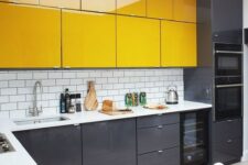 a modern minimalist yet bright kitchen design