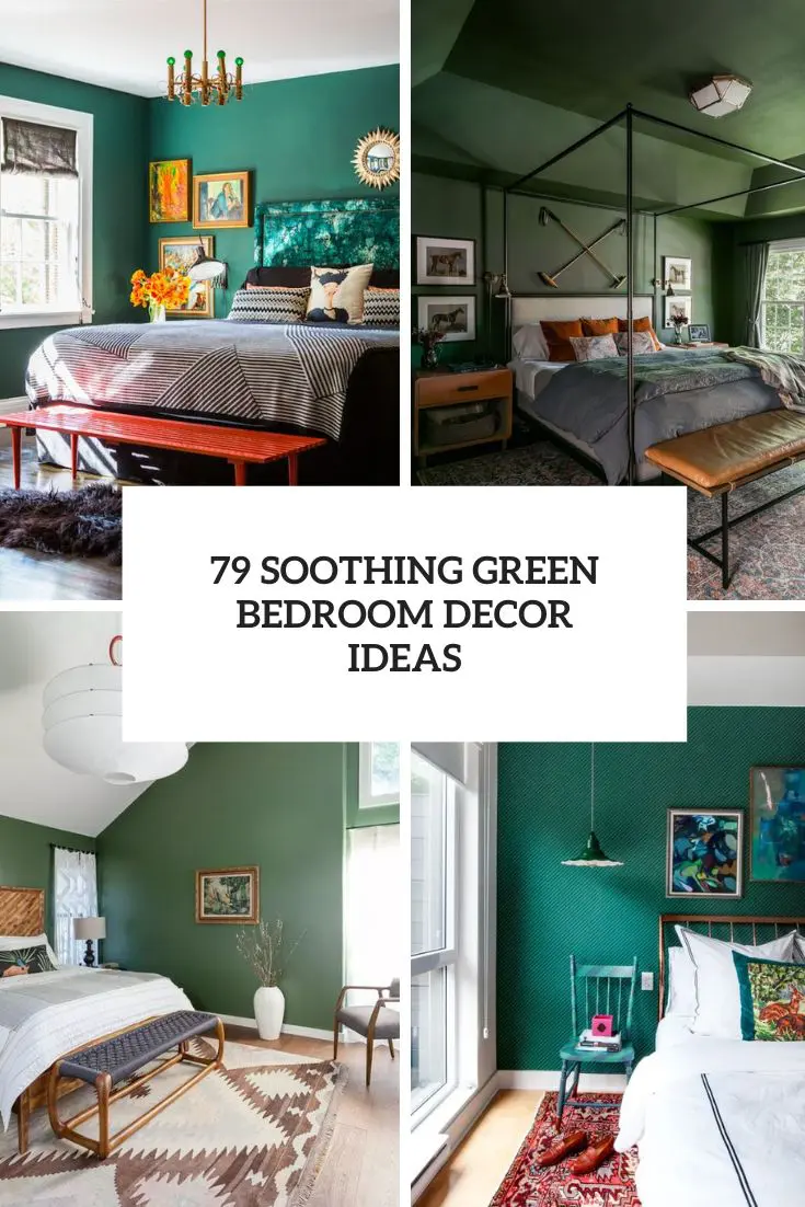 soothing green bedroom decor ideas cover
