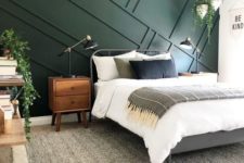 a green boho chic bedroom design